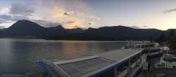Archiv Foto Webcam Anlegesteg und Bahnhof am Wolfgangsee 19:00
