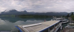Archiv Foto Webcam Anlegesteg und Bahnhof am Wolfgangsee 06:00