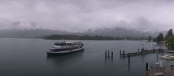 Archiv Foto Webcam Anlegesteg und Bahnhof am Wolfgangsee 09:00