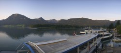 Archiv Foto Webcam Anlegesteg und Bahnhof am Wolfgangsee 05:00