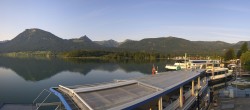 Archiv Foto Webcam Anlegesteg und Bahnhof am Wolfgangsee 06:00