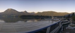 Archiv Foto Webcam Anlegesteg und Bahnhof am Wolfgangsee 05:00