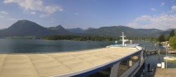 Archiv Foto Webcam Anlegesteg und Bahnhof am Wolfgangsee 07:00
