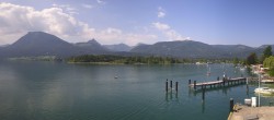 Archiv Foto Webcam Anlegesteg und Bahnhof am Wolfgangsee 09:00