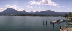 Archiv Foto Webcam Anlegesteg und Bahnhof am Wolfgangsee 13:00