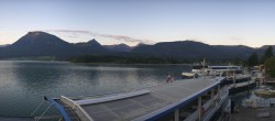 Archiv Foto Webcam Anlegesteg und Bahnhof am Wolfgangsee 05:00