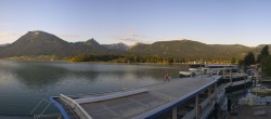 Archiv Foto Webcam Anlegesteg und Bahnhof am Wolfgangsee 06:00
