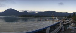 Archiv Foto Webcam Anlegesteg und Bahnhof am Wolfgangsee 05:00