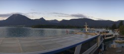 Archiv Foto Webcam Anlegesteg und Bahnhof am Wolfgangsee 06:00