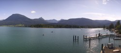 Archiv Foto Webcam Anlegesteg und Bahnhof am Wolfgangsee 15:00