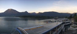 Archiv Foto Webcam Anlegesteg und Bahnhof am Wolfgangsee 05:00