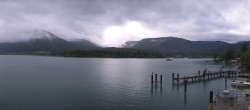 Archiv Foto Webcam Anlegesteg und Bahnhof am Wolfgangsee 13:00