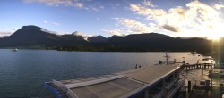 Archiv Foto Webcam Anlegesteg und Bahnhof am Wolfgangsee 17:00
