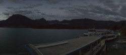 Archiv Foto Webcam Anlegesteg und Bahnhof am Wolfgangsee 05:00