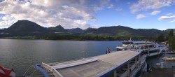 Archiv Foto Webcam Anlegesteg und Bahnhof am Wolfgangsee 07:00