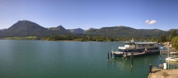 Archiv Foto Webcam Anlegesteg und Bahnhof am Wolfgangsee 09:00