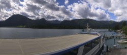 Archiv Foto Webcam Anlegesteg und Bahnhof am Wolfgangsee 11:00