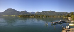 Archiv Foto Webcam Anlegesteg und Bahnhof am Wolfgangsee 08:00
