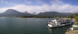 Archiv Foto Webcam Anlegesteg und Bahnhof am Wolfgangsee 08:00