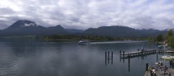 Archiv Foto Webcam Anlegesteg und Bahnhof am Wolfgangsee 09:00