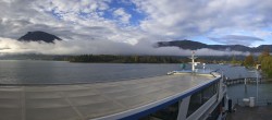 Archiv Foto Webcam Anlegesteg und Bahnhof am Wolfgangsee 07:00