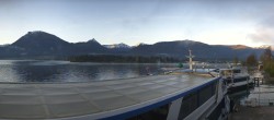 Archiv Foto Webcam Anlegesteg und Bahnhof am Wolfgangsee 06:00