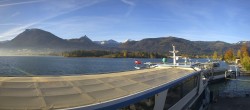 Archiv Foto Webcam Anlegesteg und Bahnhof am Wolfgangsee 07:00