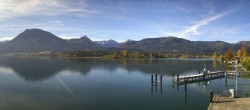 Archiv Foto Webcam Anlegesteg und Bahnhof am Wolfgangsee 09:00