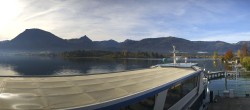 Archiv Foto Webcam Anlegesteg und Bahnhof am Wolfgangsee 09:00