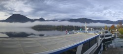 Archiv Foto Webcam Anlegesteg und Bahnhof am Wolfgangsee 07:00