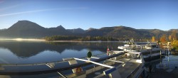 Archiv Foto Webcam Anlegesteg und Bahnhof am Wolfgangsee 07:00