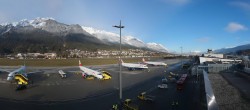 Archived image Webcam Airport Innsbruck Panorama 13:00