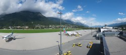 Archived image Webcam Airport Innsbruck Panorama 13:00
