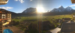 Archived image Webcam Panoramic view Hotel Post Lermoos 06:00