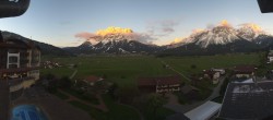 Archived image Webcam Panoramic view Hotel Post Lermoos 19:00