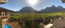 Archived image Webcam Panoramic view Hotel Post Lermoos 07:00
