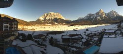 Archived image Webcam Panoramic view Hotel Post Lermoos 13:00