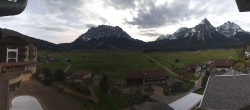 Archived image Webcam Panoramic view Hotel Post Lermoos 07:00