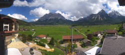 Archived image Webcam Panoramic view Hotel Post Lermoos 13:00