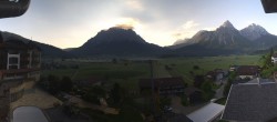 Archived image Webcam Panoramic view Hotel Post Lermoos 06:00