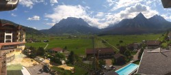 Archived image Webcam Panoramic view Hotel Post Lermoos 09:00