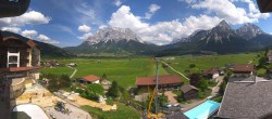 Archived image Webcam Panoramic view Hotel Post Lermoos 13:00