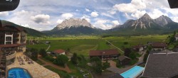 Archiv Foto Webcam Panoramablick Zugspitze 13:00