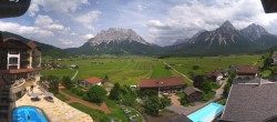 Archiv Foto Webcam Panoramablick Zugspitze 13:00