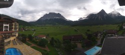 Archived image Webcam Panoramic view Hotel Post Lermoos 13:00