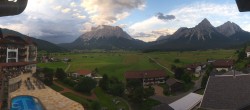 Archiv Foto Webcam Panoramablick Zugspitze 19:00