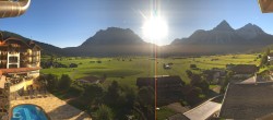 Archived image Webcam Panoramic view Hotel Post Lermoos 07:00