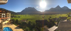 Archived image Webcam Panoramic view Hotel Post Lermoos 08:00