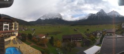 Archived image Webcam Panoramic view Hotel Post Lermoos 09:00