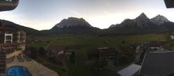 Archived image Webcam Panoramic view Hotel Post Lermoos 06:00